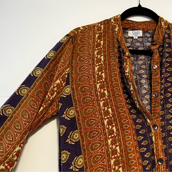 Guru For Life | Boho Button Up Shirt - Picture 2 of 14